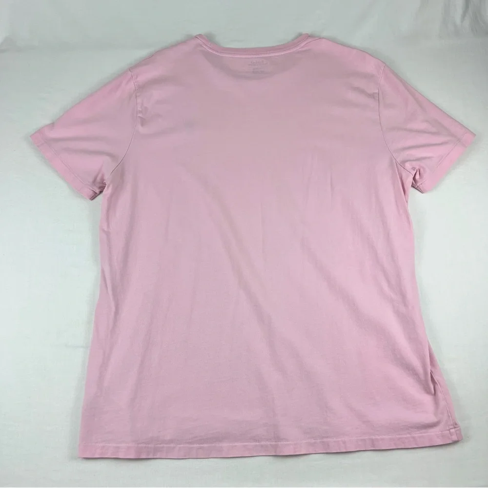Polo Ralph Lauren Men's Pink Short Sleeve Crew Neck T-shirt, Size L‎